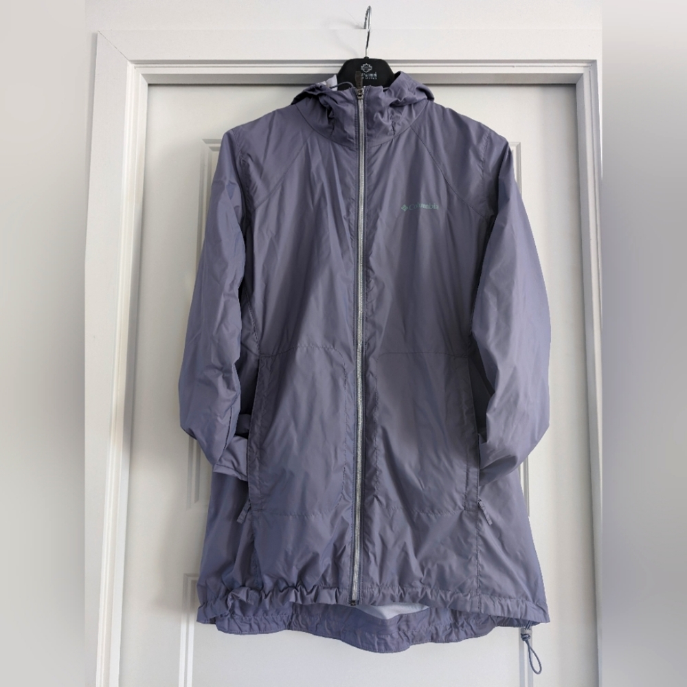 NWOT Columbia lilac wind breaker woman's  size L